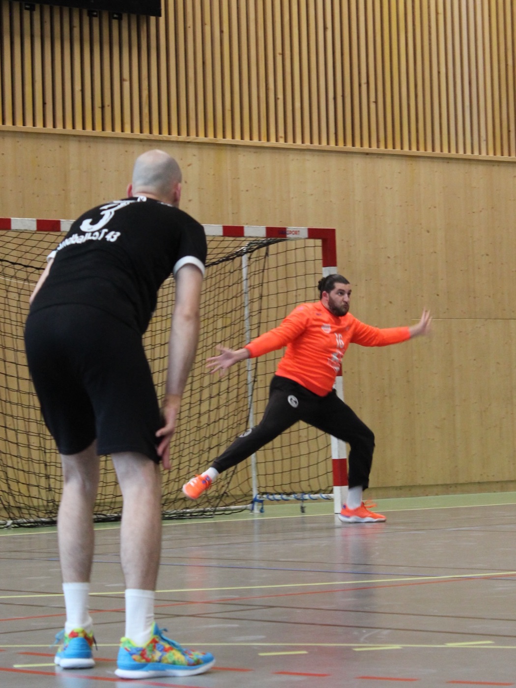 Le gardien en action lors d'un match